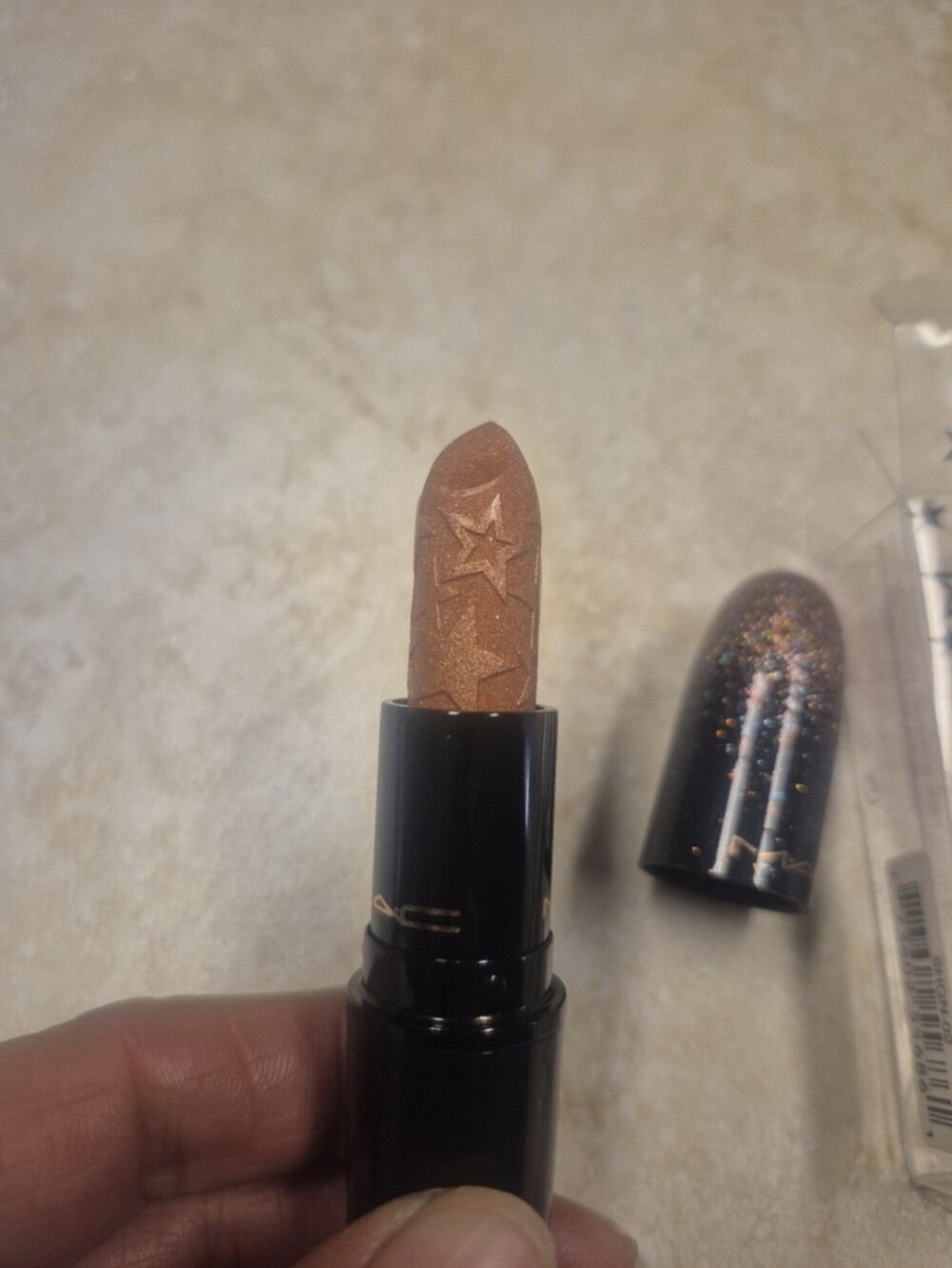 MAC Cosmetics Kiss Of Stars Lipstick Gold Stars! DISCONTINUED